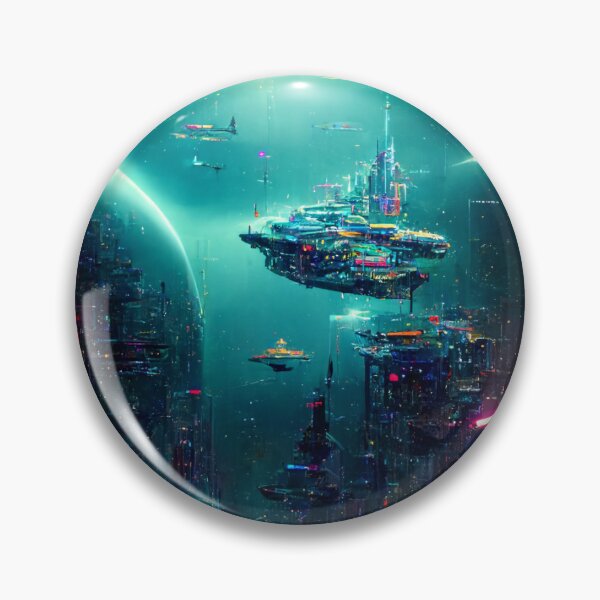 Item preview, Cyberpunk Space City designed and sold by EzraRogers.