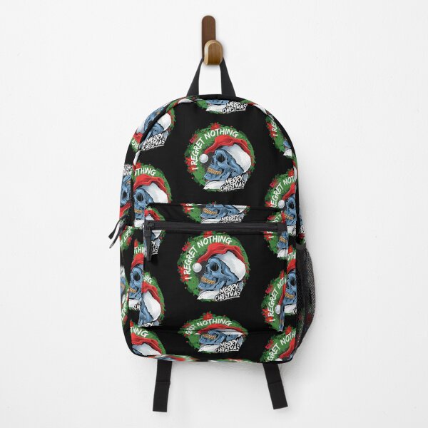 Item preview, I Regret Nothing -  Hipster Santa Skull  designed and sold by AwakenedSoul.