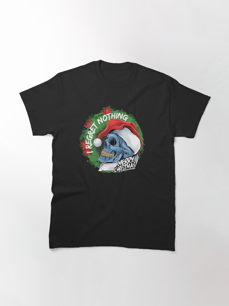 Disover I Regret Nothing -  Hipster Santa Skull  Classic T-Shirt