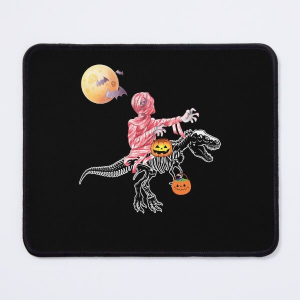 Item preview, Mummy Riding Skeleton Dinosaur T-Rex for Halloween Funny T-shirt designed and sold by GearGirlNJ.