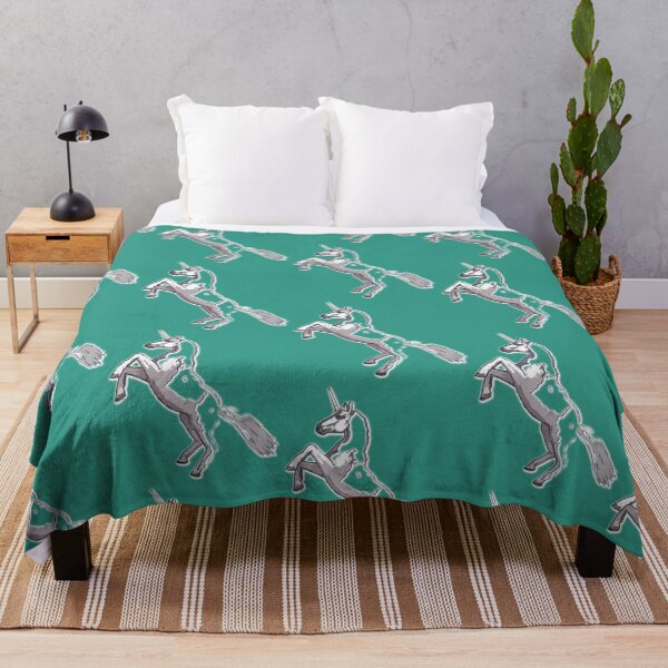 Item preview, Rearing Unicorn (Persian Green) designed and sold by JoanNinjaHen.