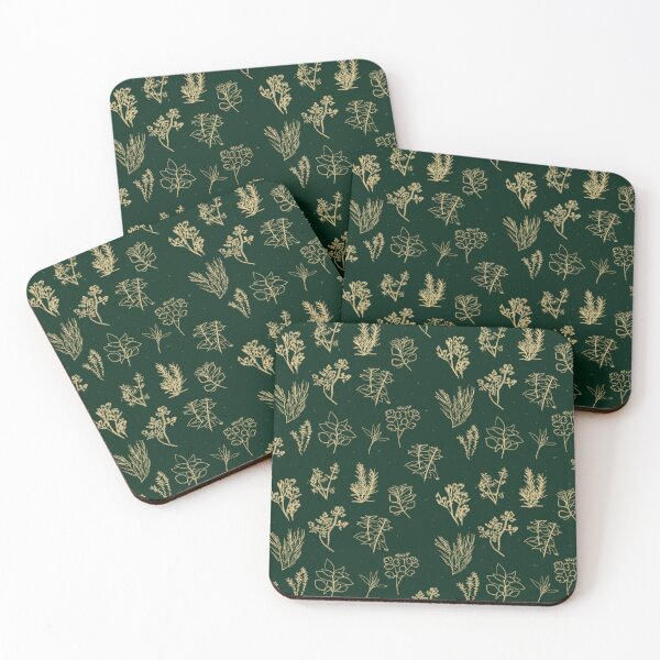 Item preview, Herb Pattern Green designed and sold by Aether-and-Ivy.