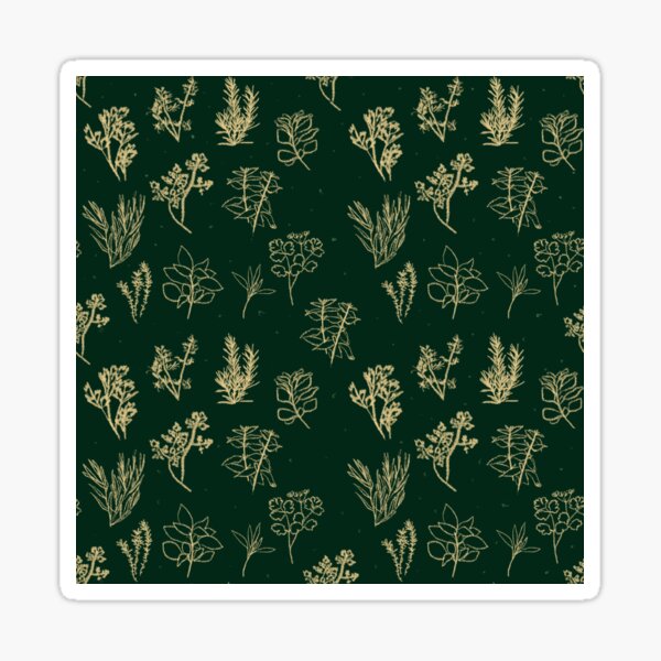 Item preview, Herb Pattern Green designed and sold by Aether-and-Ivy.