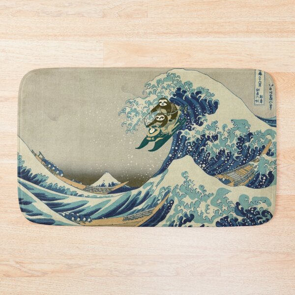 Item preview, Sloths Jetskiing the Great Wave off Kanagawa (Full-Size) designed and sold by Bookwyrm-Bazaar.