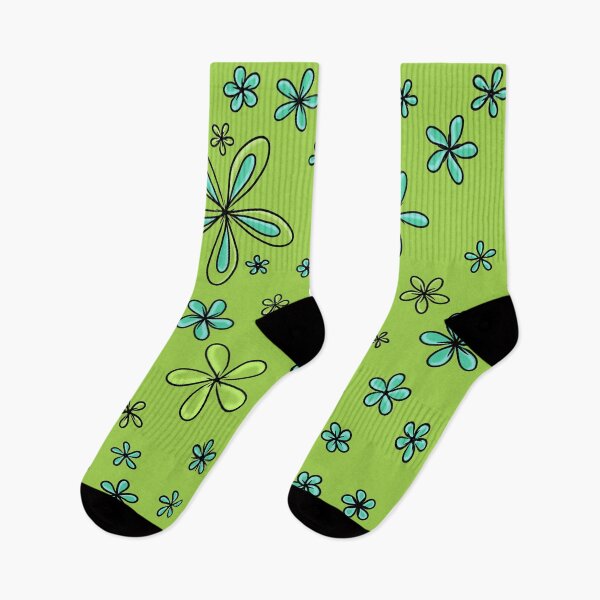Item preview,  GREEN AND BLUE FLOWERS  designed and sold by DanaMire.