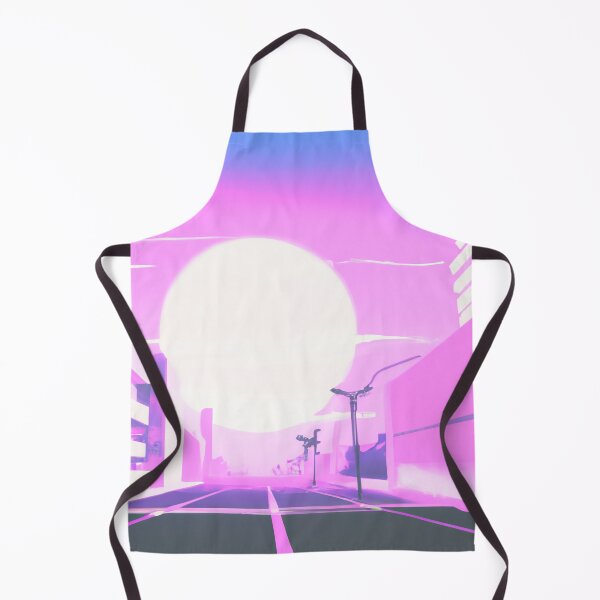 Item preview, Easy Breezy Vaporwave Street City Sunset - AI Generated Art designed and sold by Vault256.