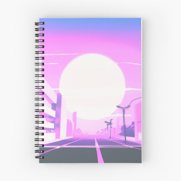 Item preview, Easy Breezy Vaporwave Street City Sunset - AI Generated Art designed and sold by Vault256.