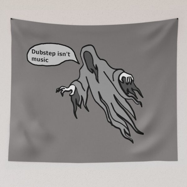 Item preview, Dubstep hating ghost designed and sold by CryptoEnths.
