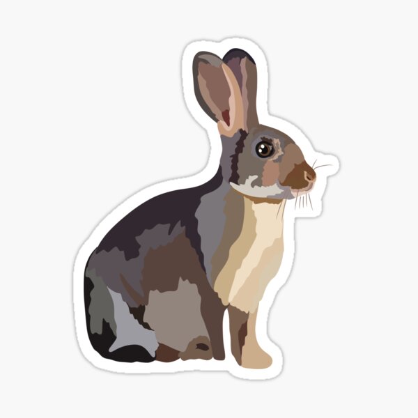 Item preview,  R is for Rabbit,Rabbit Illustration – Cute and Gentle Woodland Animal Artwork designed and sold by PrettylittlepastelUk.