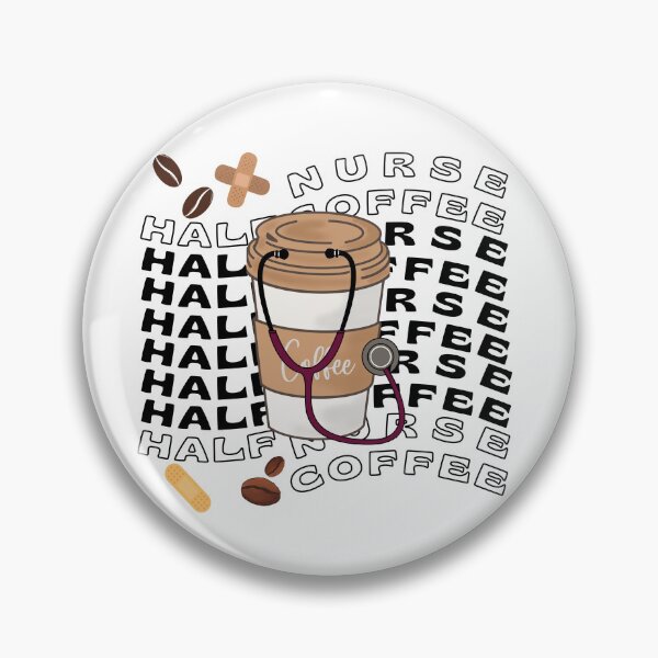 Item preview, Half Coffee Half Nurse designed and sold by ImaginedCo.