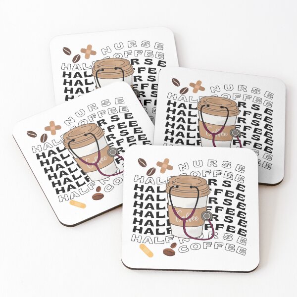 Item preview, Half Coffee Half Nurse designed and sold by ImaginedCo.
