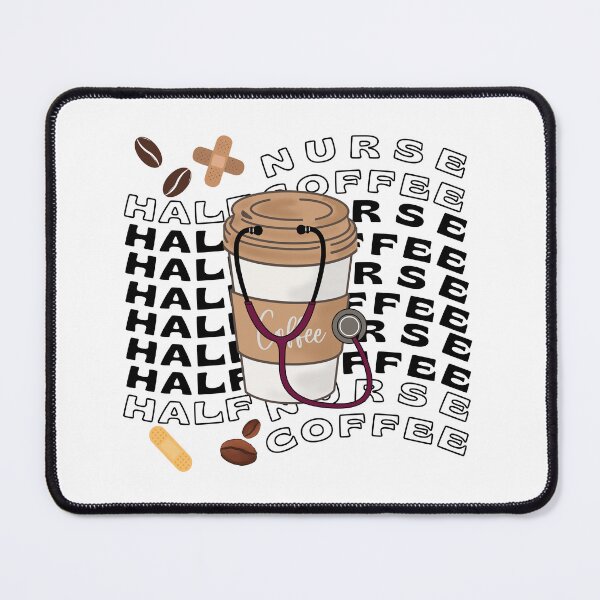 Item preview, Half Coffee Half Nurse designed and sold by ImaginedCo.