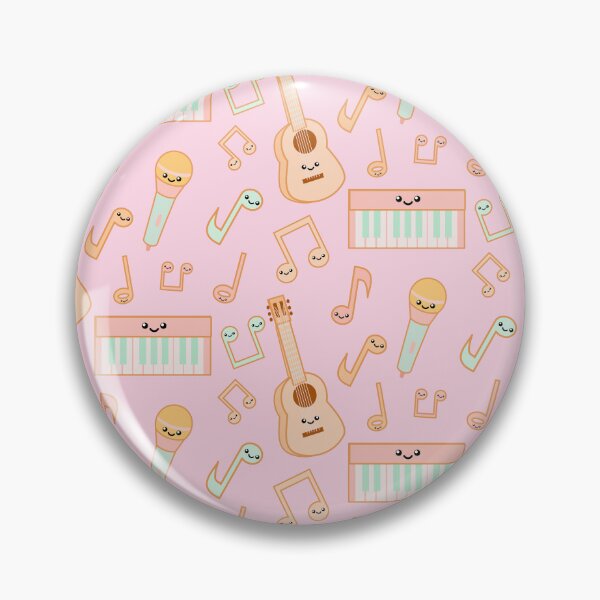 Item preview, Happy music pattern on pink designed and sold by MadebyCRO.