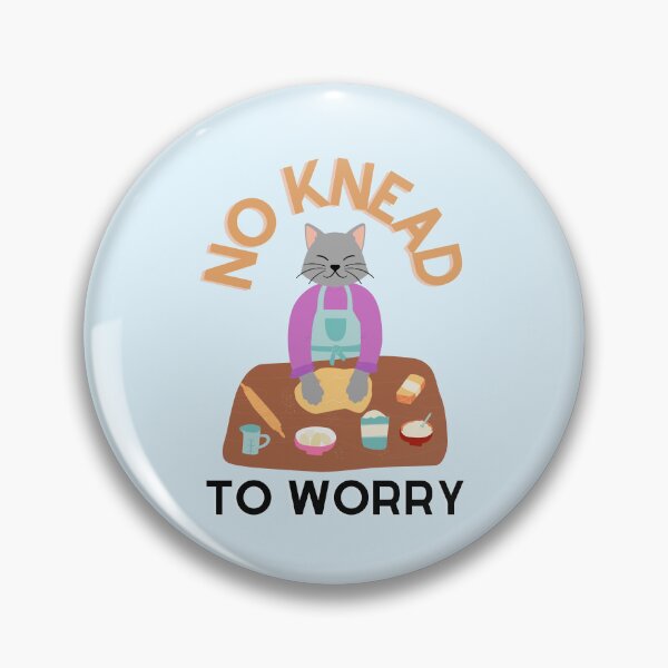 Item preview, No Knead To Worry Funny Kitten Kitty Cat Making Biscuits designed and sold by Thomas Dossman.