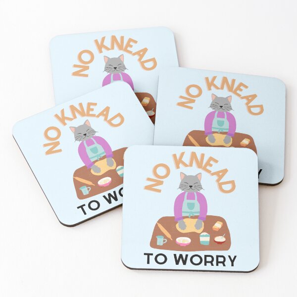 Item preview, No Knead To Worry Funny Kitten Kitty Cat Making Biscuits designed and sold by Thomas Dossman.