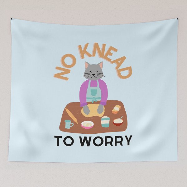 Item preview, No Knead To Worry Funny Kitten Kitty Cat Making Biscuits designed and sold by Thomas Dossman.