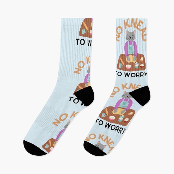 Item preview, No Knead To Worry Funny Kitten Kitty Cat Making Biscuits designed and sold by Thomas Dossman.