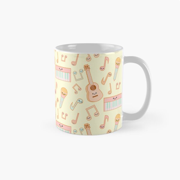 Item preview, Happy music pattern on yellow  designed and sold by MadebyCRO.