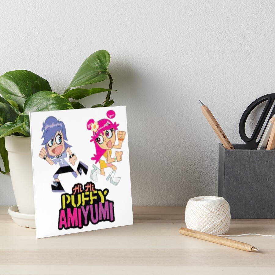 Hi Hi Puffy AmiYumi - hi!hi! puffy amiyumi - AmiYumi Show! Drawstring Art  Board Print for Sale by malongovotic