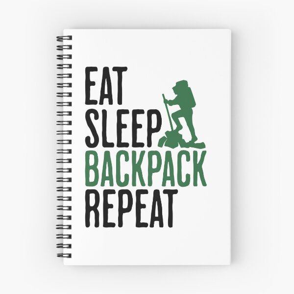 Item preview, Eat Sleep Backpack Repeat - Hiking and Backpacking Humor designed and sold by AlanPhotoArt.