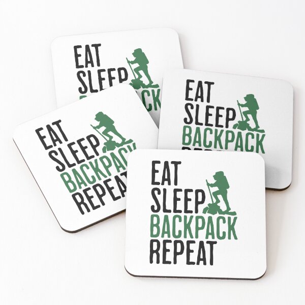 Item preview, Eat Sleep Backpack Repeat - Hiking and Backpacking Humor designed and sold by AlanPhotoArt.