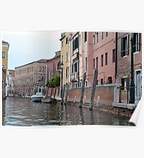 Buildings near canal in Venice, Italy Poster