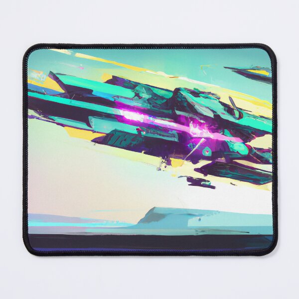 Item preview, Boost Wipeout Inspired Game Abstract Painting - AI Generated Art designed and sold by Vault256.