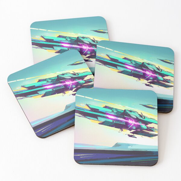 Item preview, Boost Wipeout Inspired Game Abstract Painting - AI Generated Art designed and sold by Vault256.