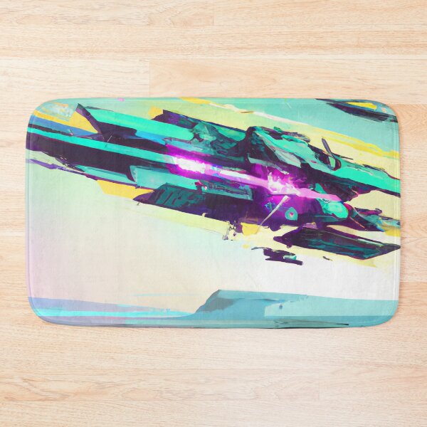 Item preview, Boost Wipeout Inspired Game Abstract Painting - AI Generated Art designed and sold by Vault256.