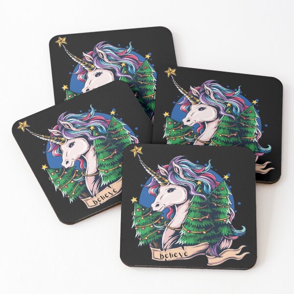 Item preview, Hipster Unicorn For Christmas -  I Believe  designed and sold by AwakenedSoul.