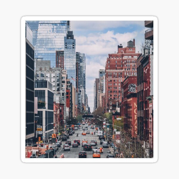 “Wallpaper of new york city” Sticker for Sale by MadLeader | Redbubble
