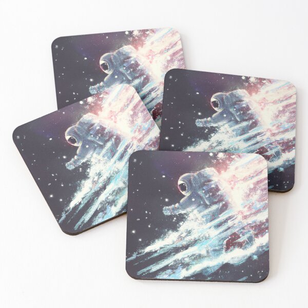 Item preview, Astronaut Surfing on Space Galaxy - AI Generated Art designed and sold by Vault256.