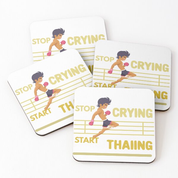 Item preview, Muay Thai Lover Design - Stop Crying Start Thaiing designed and sold by Salukeart.