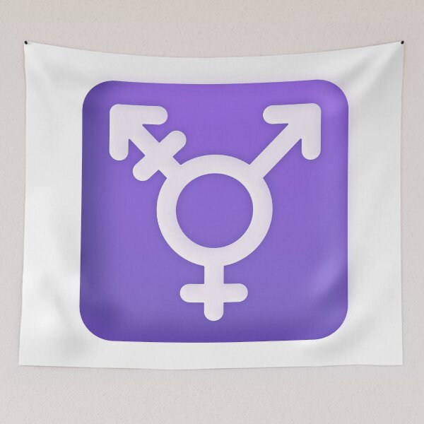 Item preview, Transgender Symbol Emoji - Large designed and sold by abroadDesigns.