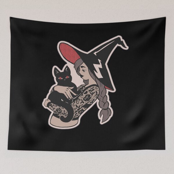 Item preview, Halloween Character Witch Holding A Black Cat Simple Halloween Gift designed and sold by Countrysmart.