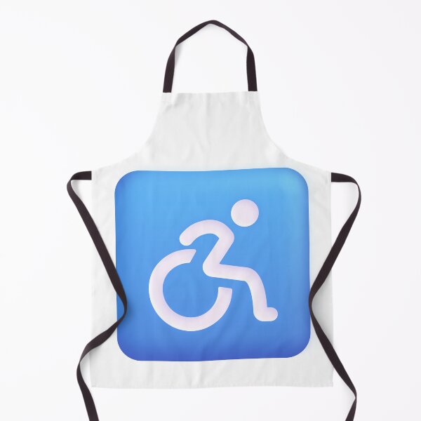 Artikelvorschau, Rollstuhl Symbol Emoji - groß entworfen und verkauft von abroadDesigns.