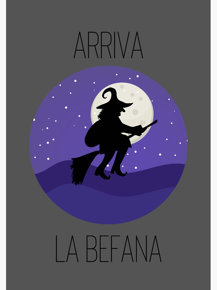 Buona notte dalla befana,befana witch,la befana 2024 Sticker for Sale by  befunnyandgood