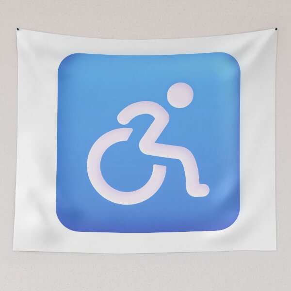 Item preview, Wheelchair Icon Emoji - Big designed and sold by abroadDesigns.