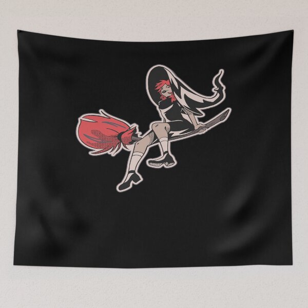 Item preview, Halloween Character Witch Riding A Broom Simple Halloween Gift designed and sold by Countrysmart.