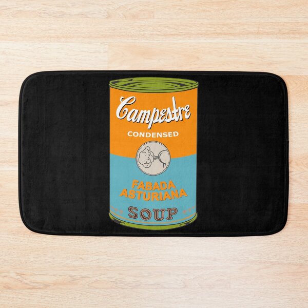 Item preview, Spanish Andy Warhol soups - Sopas Campestre - Fabada Asturiana (on black) designed and sold by Groenendijk.