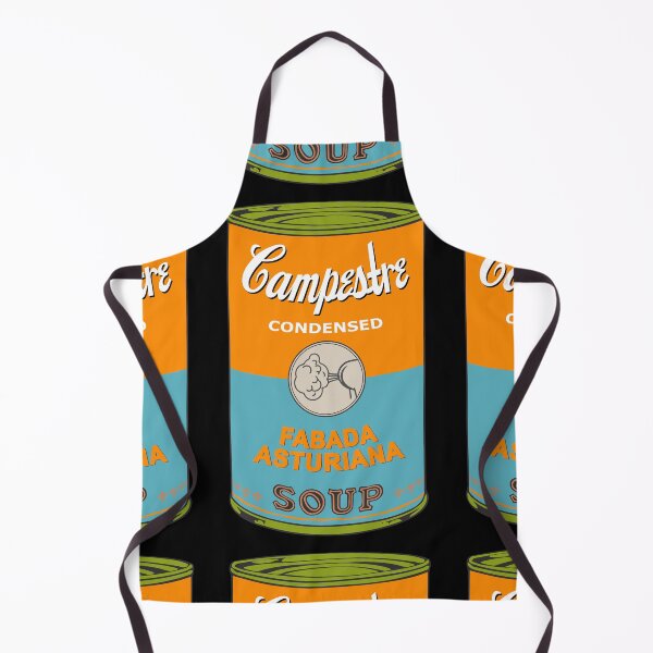 Item preview, Spanish Andy Warhol soups - Sopas Campestre - Fabada Asturiana (on black) designed and sold by Groenendijk.