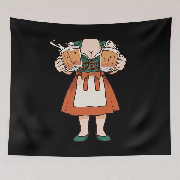 Item preview, Oktoberfest Waitress With Beer Funny Oktoberfest Gift Idea For Women Men designed and sold by Countrysmart.