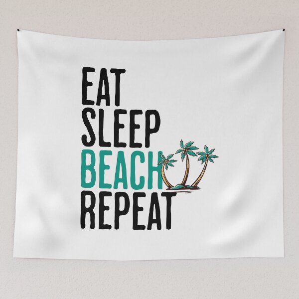 Item preview, Eat Sleep Beach Repeat - Salt and Beach Lifestyle designed and sold by AlanPhotoArt.