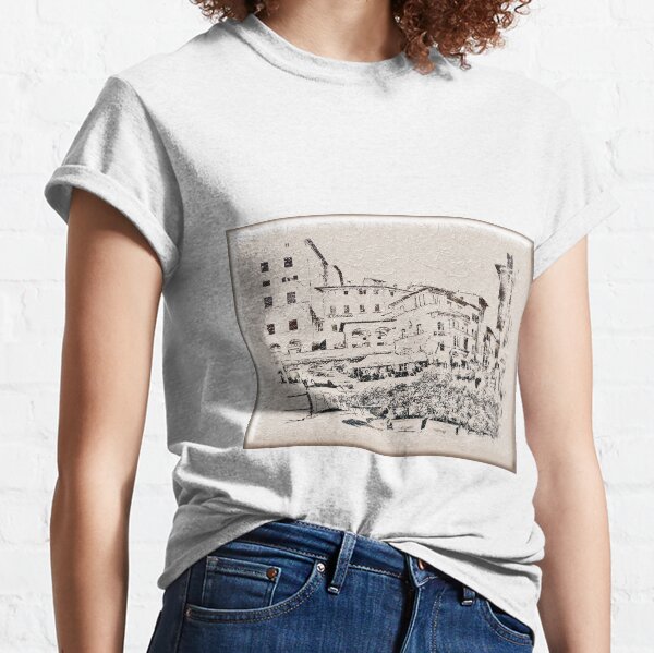 Italy.Tuscany. Cortona. texture Classic T-Shirt
