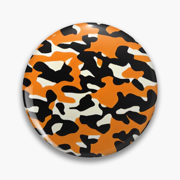 Item preview, Orange Black and White Camo Pattern designed and sold by Evolvity.