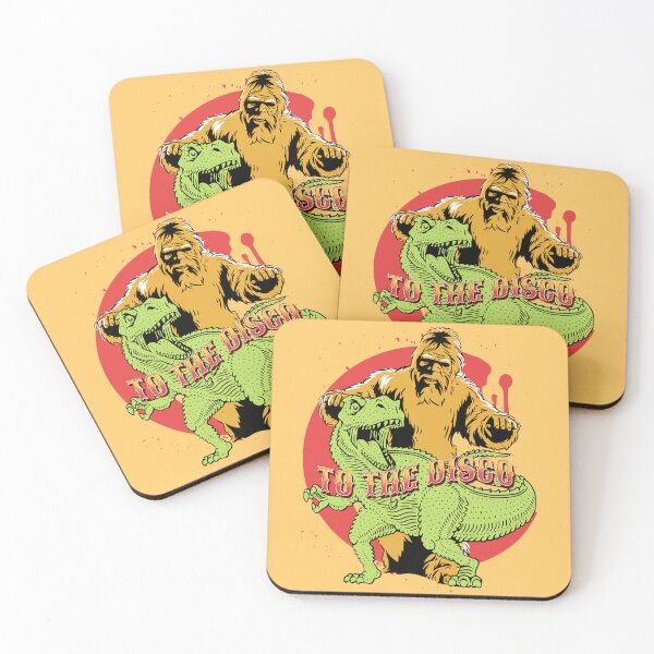 Item preview, Ir a la discoteca Funny T-rex y Bigfoot designed and sold by TheBigShop1.
