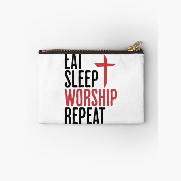 Item preview, Eat Sleep Worship Repeat - Christian Saying designed and sold by AlanPhotoArt.