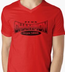 Pokemon Champion_Red Men's V-Neck T-Shirt