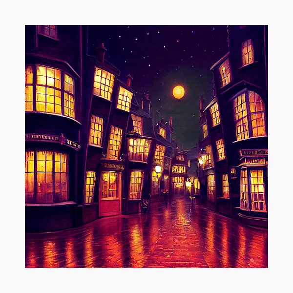 The Alley at Night - Harry Photographic Print