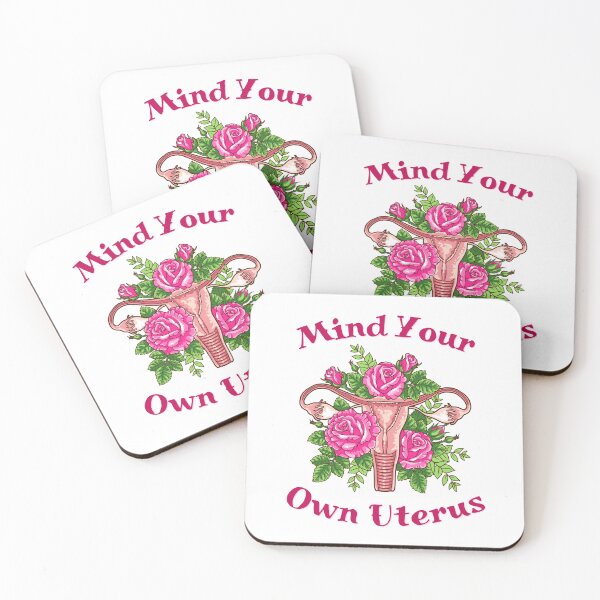 Item preview, Mind Your Own Uterus Please, New Traditional Tattoo designed and sold by PixiesPlace.